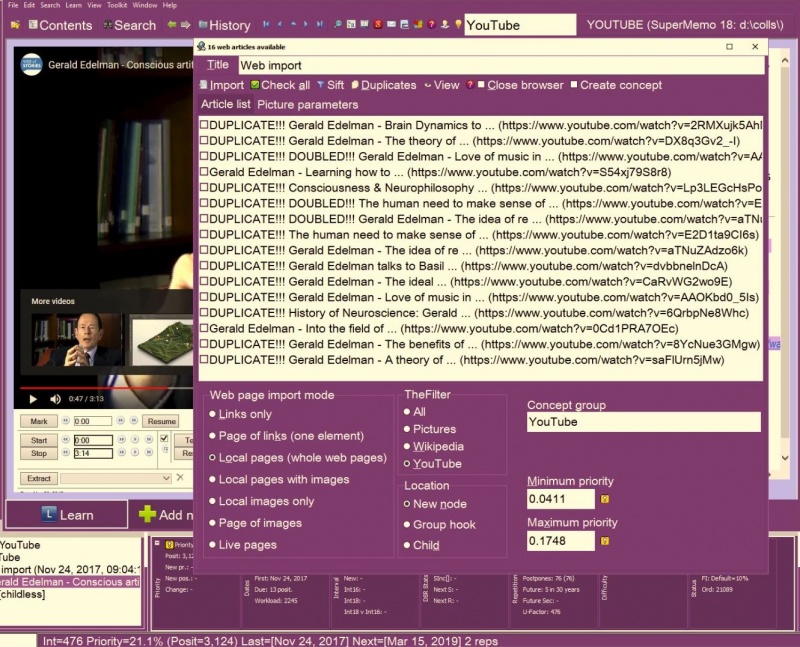 SuperMemo: Importing videos featuring Nokia Lumia 2520, iPad, and Surface from YouTube for incremental learning